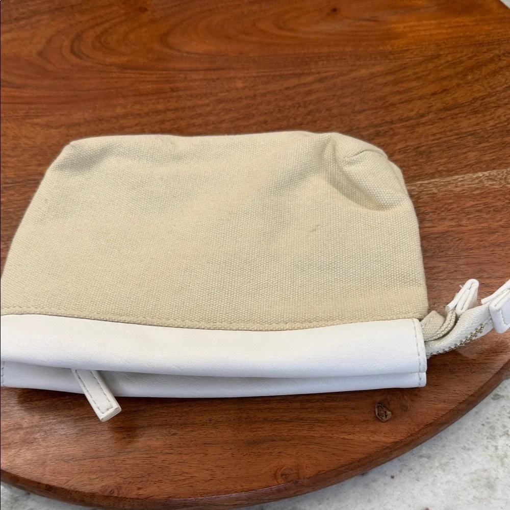 Chloe Parfum White and Cream Canvas Cosmetics Bag